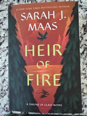 'Heir of Fire' Poster - Red and Green